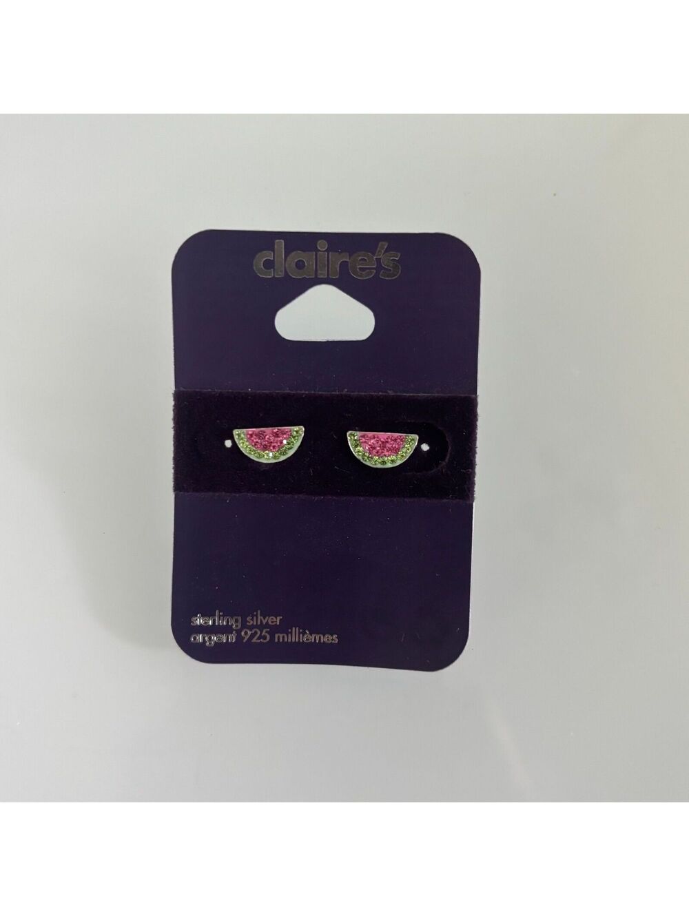 Claire’s Sterling Silver 925 Watermelon Earrings